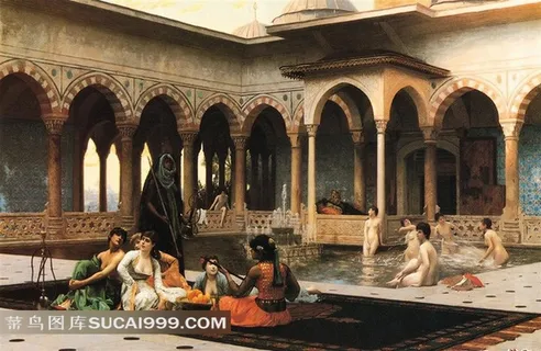 后宫露台  世界名画