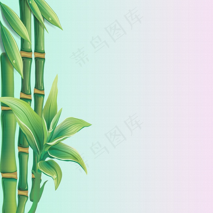 端午节绿竹背景图片