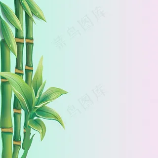 端午节绿竹背景图片