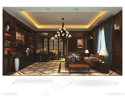 广千实木门家居品牌整装效果图