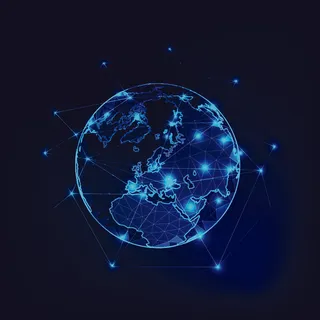 几何抽象粒子线条光线科技感网页banner展板背景AI矢量设计素材