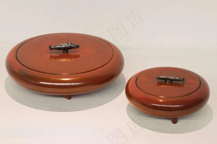 红釉鱼顶茶罐陶艺精品