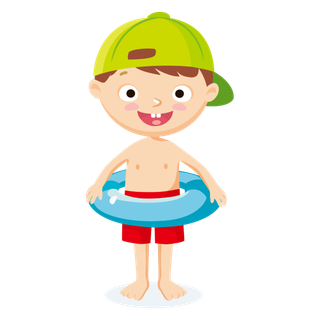 游泳卡通人物