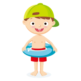 游泳卡通人物