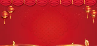 2022虎年新年春节卡通模板喜庆节日背景