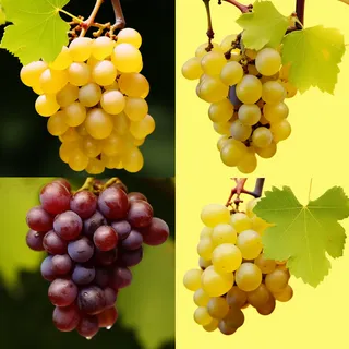 葡萄藤上的葡萄水果摄影图