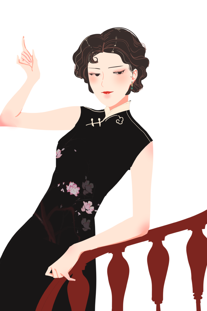 传统旗袍美女 (23)