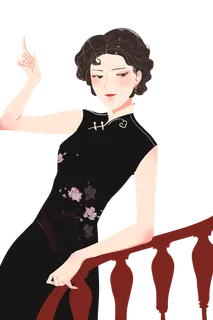 传统旗袍美女 (23)