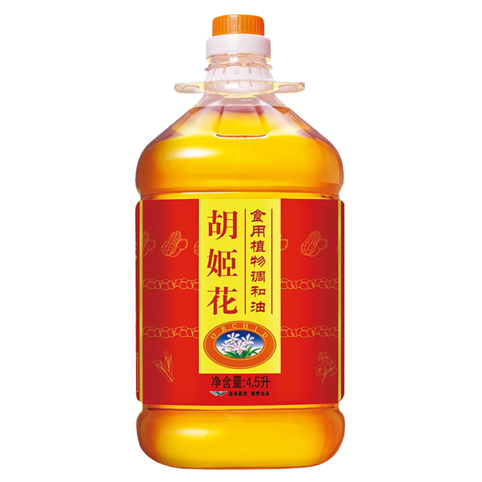 胡姬花食用调和油4.5升超市商品白底图免抠实物摄影png格式图片透明底