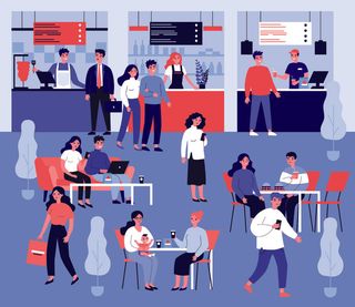 扁平化人物场景办公互联网等距ai矢量设计网页海报UI素材插画