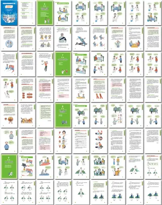 手绘卡通中风患者和照料者手册