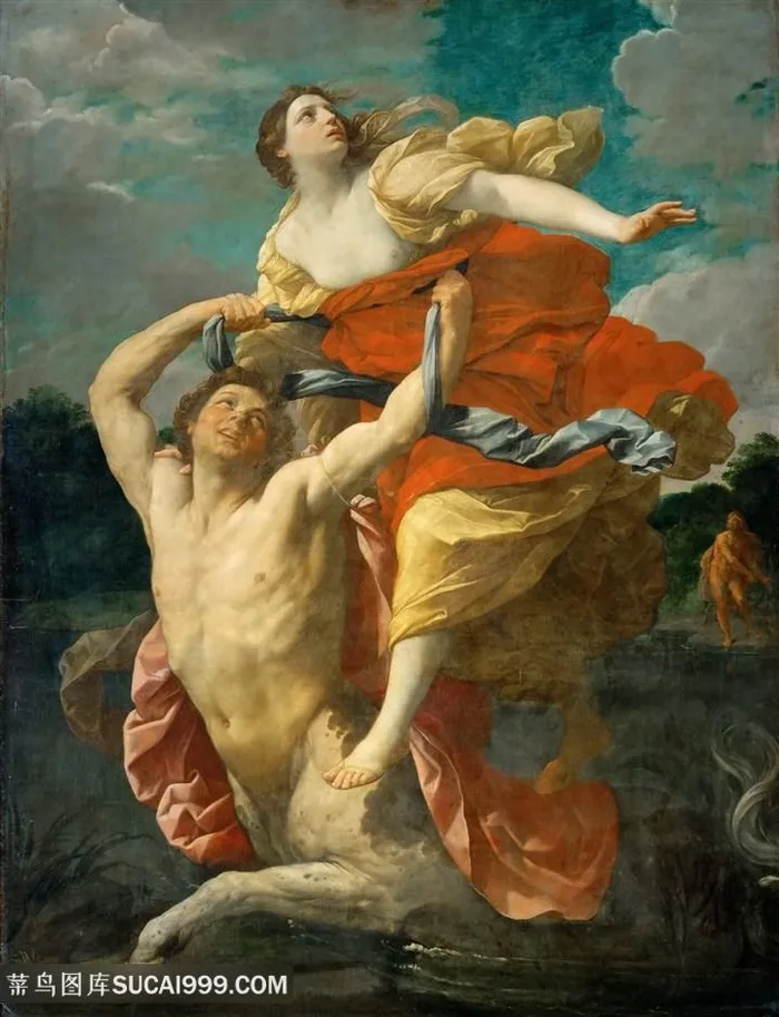 被 centaur nessus 绑架油画