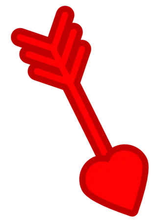 红色爱心剑素材