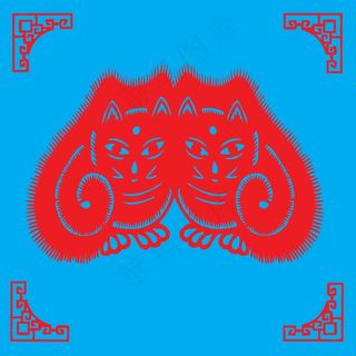 猫头鹰剪纸 剪纸风元素