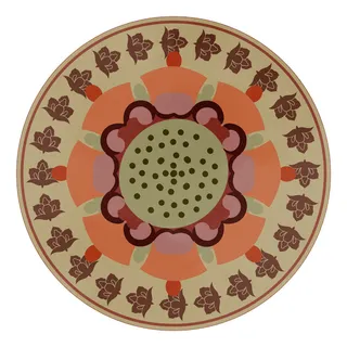 复古中式国潮风敦煌花纹装饰图案花卉藻井肌理圆形边框素材 复古中式国潮风敦煌花纹装饰图案花卉藻井肌理圆形边框素材