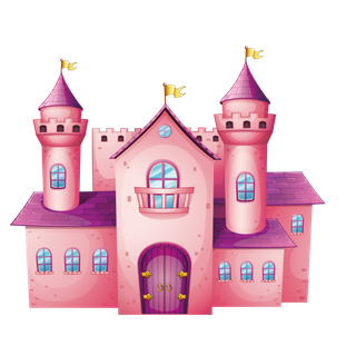 卡通风可爱城堡免扣PNG手绘插画图片 (15)