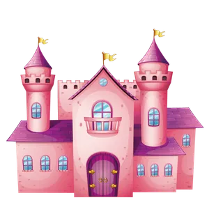 卡通风可爱城堡免扣PNG手绘插画图片 (15)