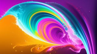 绚丽色彩喷溅的色粉炫酷背景