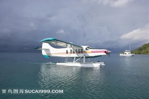 私人海上飞机和游艇