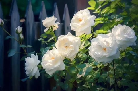 白玫瑰清新阳光