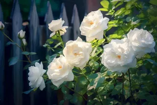 白玫瑰清新阳光