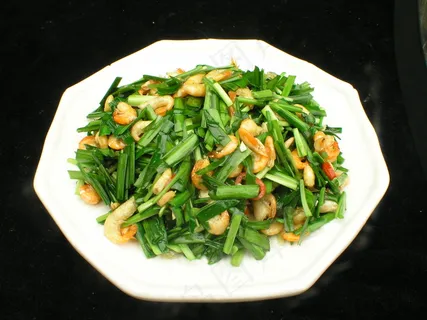 1086韭菜爆河虾.JPG 1086韭菜爆河虾.JPG