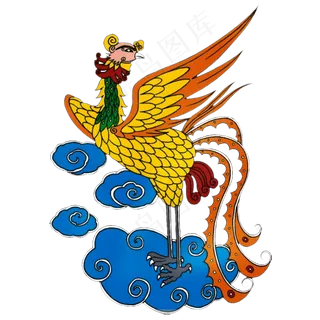 凤凰卡通手绘祥云