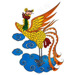 凤凰卡通手绘祥云