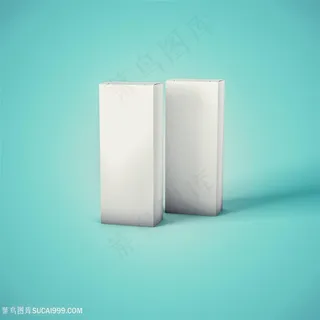 空白盒子包装设计模版