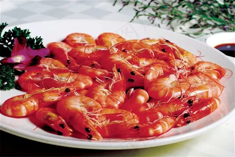 白灼基围虾美食素材 白灼基围虾美食素材