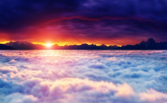 美丽云朵梦幻风景图片