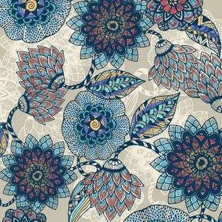 花卉唯美手绘花朵面料纹理手机壳布料面料印花服装矢量图案素材