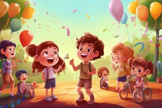 儿童玩耍游玩活动背景图