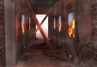 平面 红色 消防 海报