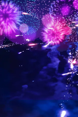 绚丽烟花元素