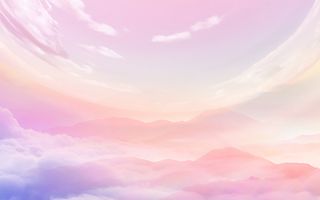 手绘彩色天空背景图