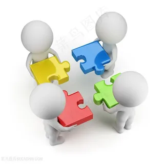 3d小人商务团队高清图 3d小人商务团队高清图