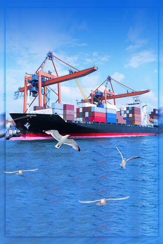 乘风破浪启航油轮码头