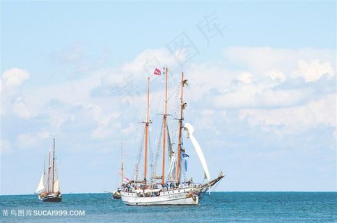 大海帆船图片