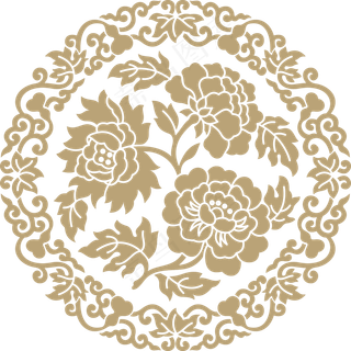 中国风传统吉祥寓意图案古代喜庆祥瑞纹样纹饰PNG免抠