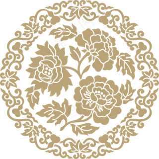 中国风传统吉祥寓意图案古代喜庆祥瑞纹样纹饰PNG免抠