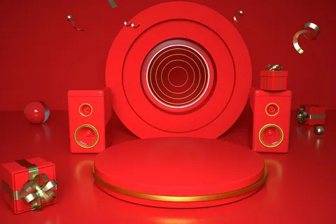 C4D电商场景模型渲染背景