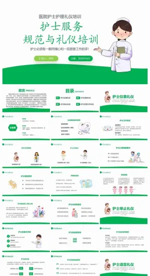 护士服务规范与礼仪培训PPT下载预览图