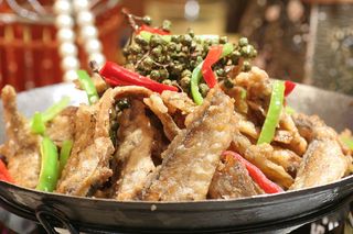 椒香干锅小黄鱼 18元