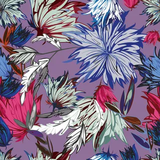 花卉唯美手绘花朵面料纹理手机壳布料面料印花服装矢量图案素材