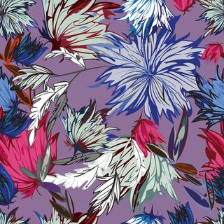 花卉唯美手绘花朵面料纹理手机壳布料面料印花服装矢量图案素材