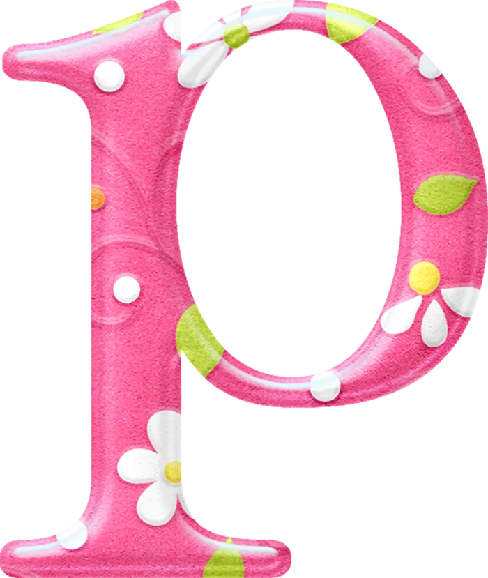 粉色字母P