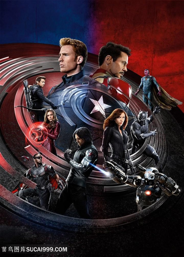 美国队长人物装饰画