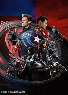 美国队长人物装饰画