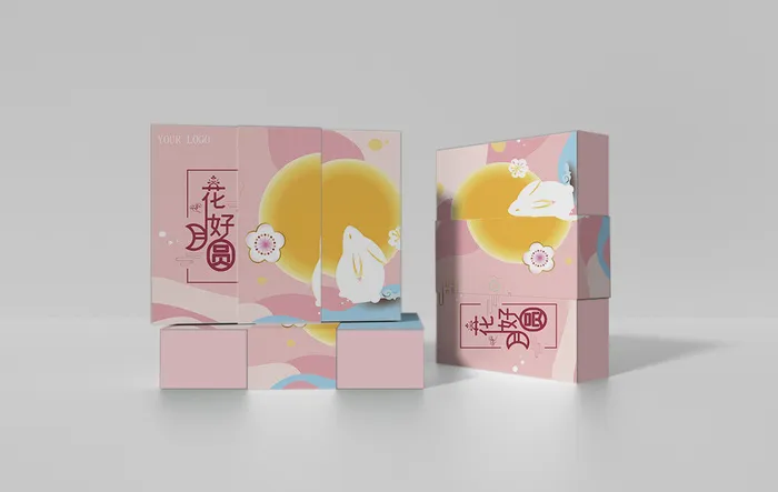 礼盒样机素材psd模版下载